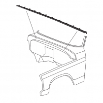 Firewall to Hood Seal - Cowl Lacing - 1968-79 Ford Truck, 1978-79 Ford Bronco