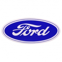Sticker - Ford Script - 17" - Blue on White Background - 1966-77 Ford Bronco