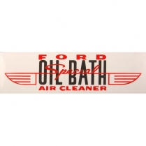 Decal - Air Cleaner - Oil Bath - 1955-56 Ford Car  