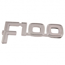 Name Plate - Front Fender - "F-100" - 1982-84 Ford Truck