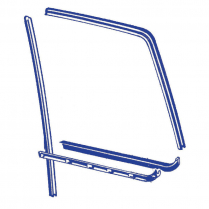 Door Glass Anti-Rattler Kit - 1987-96 Ford Truck, 1987-96 Ford Bronco