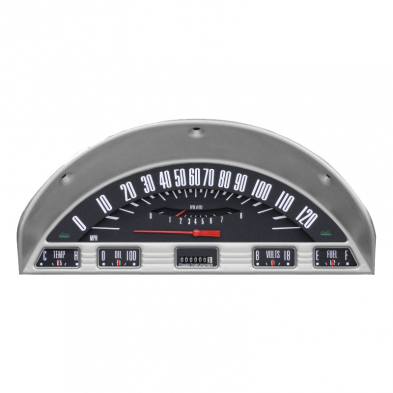 Instrument Cluster - Black - 1956 Ford Truck