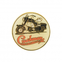 Lapel Pin -  Black Silver Eagle - 1936-65 Cushman Scooter