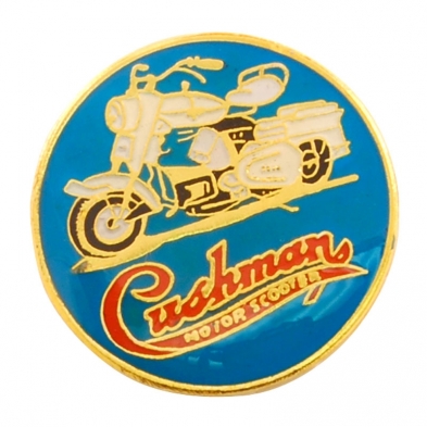 Lapel Pin - White Silver Eagle - 1936-65 Cushman Scooter