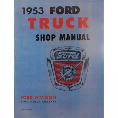 Shop Manual - 1953 Ford Truck Cover photo