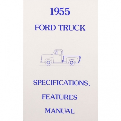 Specifications Features Manual - 1955 Ford Truck Cover photo