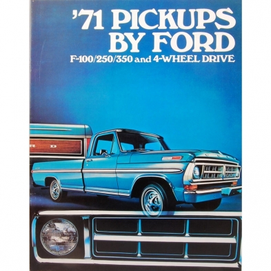 Sales Brochure - F-Series Truck - 1971 Ford Truck Cover view