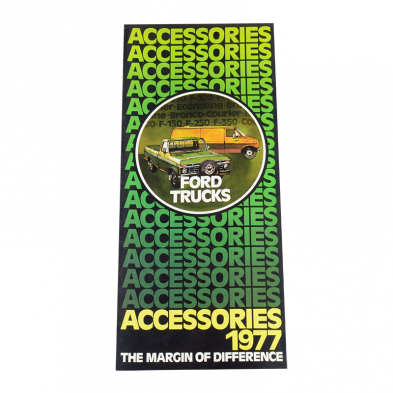 1977 Truck Accessoreis Sales Brochure - 1977 Ford Truck Cover view