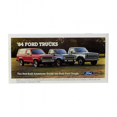 Ford Truck Sales Information Brochure - 1984 Ford Truck Cover