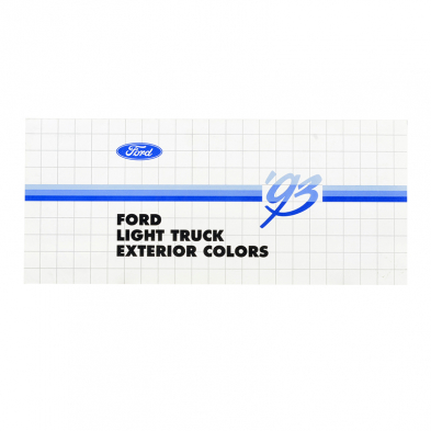 Ford Light Truck Exterior Colors - 1993 Ford Truck Cover