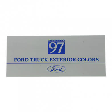 Ford Truck Exterior Colors - 1997 Ford Truck Cover