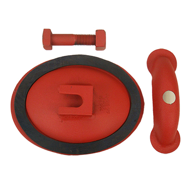 6" x 8" Inspection Door Assembly, Red