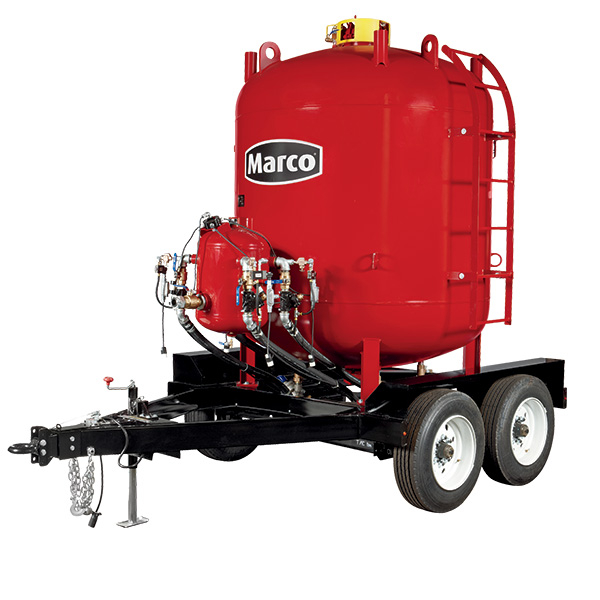 Allredi 160 Cu Ft Pot, Pneumatic, 4-Outlet, Highway Towable