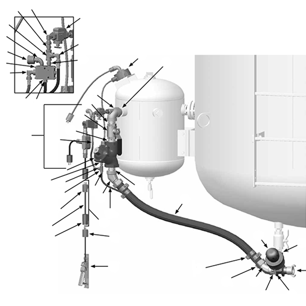 130E Conversion Kit, 12VDC, Metering Valve, 2-Outlets
