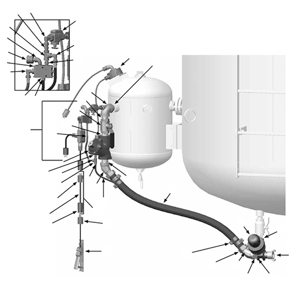 130E Conversion Kit, 12VDC, Metering Valve, 3-Outlets