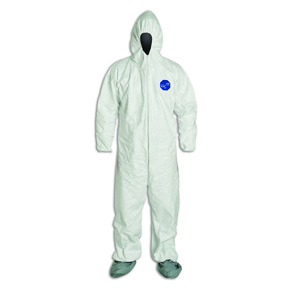 Tyvek® 400 Disposable Coverall 2X-Large Hood & Boots Elastic Wrists