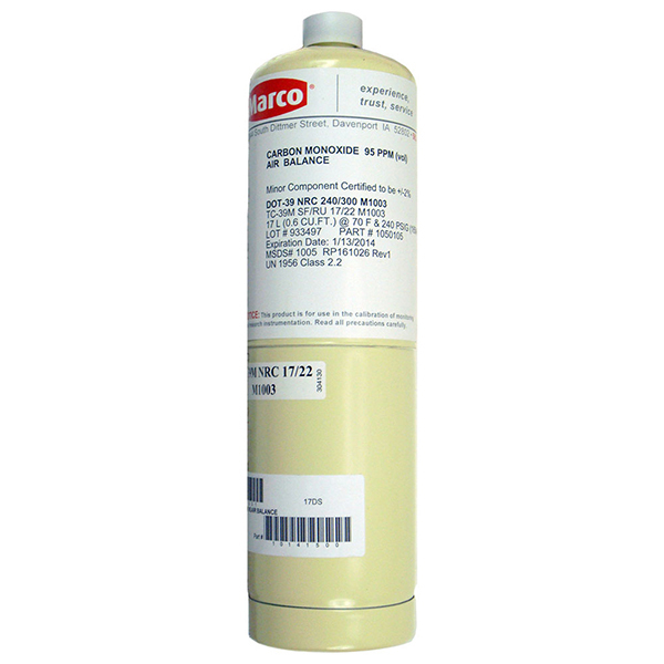 95 PPM calibration gas 