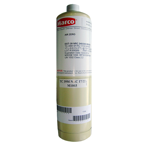 Barricade zero calibration gas 