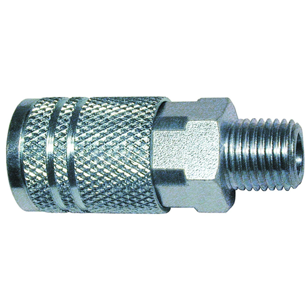 Quick Disconnect Coupler 1/4" x 1/4" M NPT Steel
