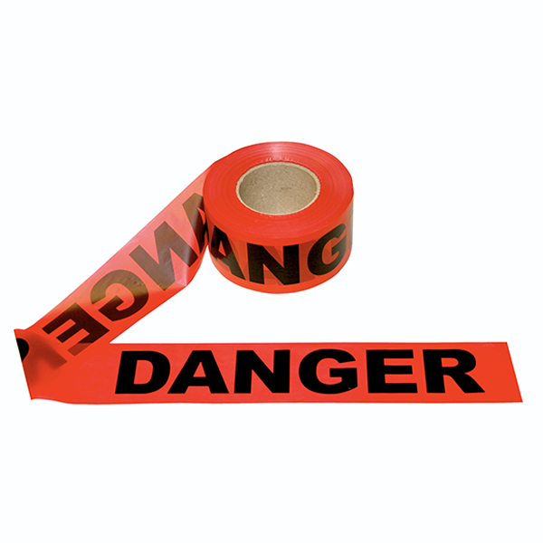 "Danger" Tape Red 3" x 1000 2 mil
