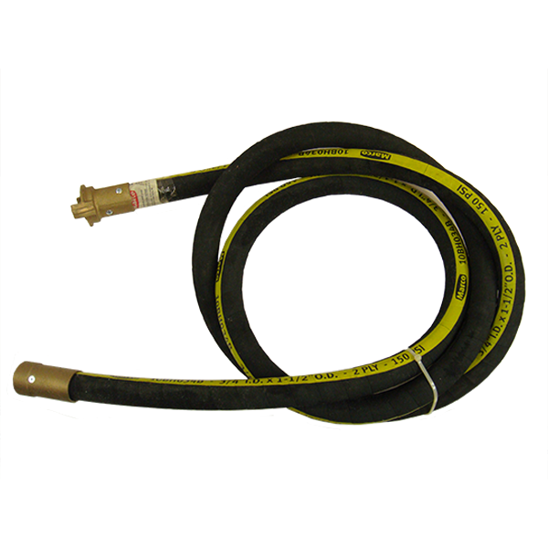 3/4" x 10' Blast Hose w/ Brass Coupling and Nozzle Holder