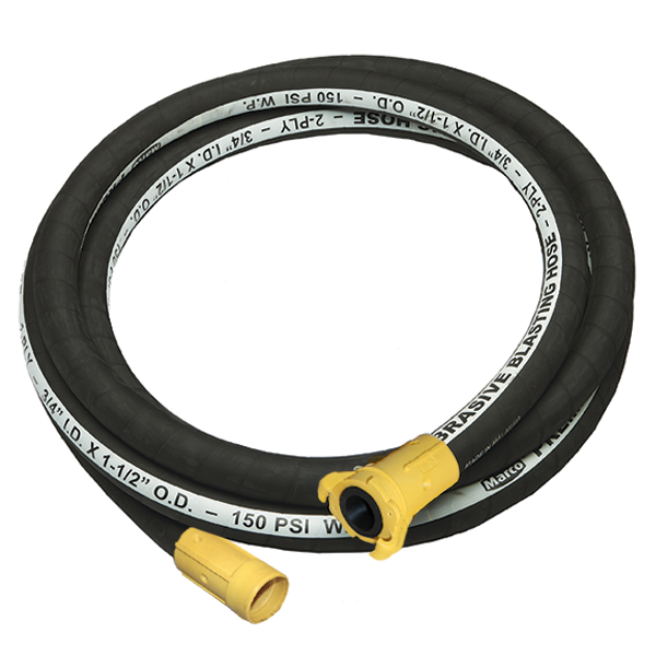 3/4" x 25' Blast Hose w/Nylon Coupling and Nozzle Holder