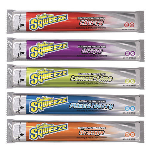 Sqwincher Squeeze Pops Assorted Flavors 150/Case