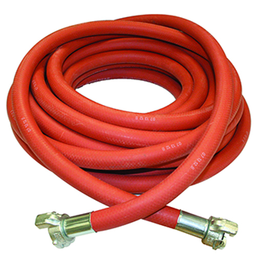 Air Hose Red 3/4" x 50' w/ 2 Lug Couplings 200 PSI