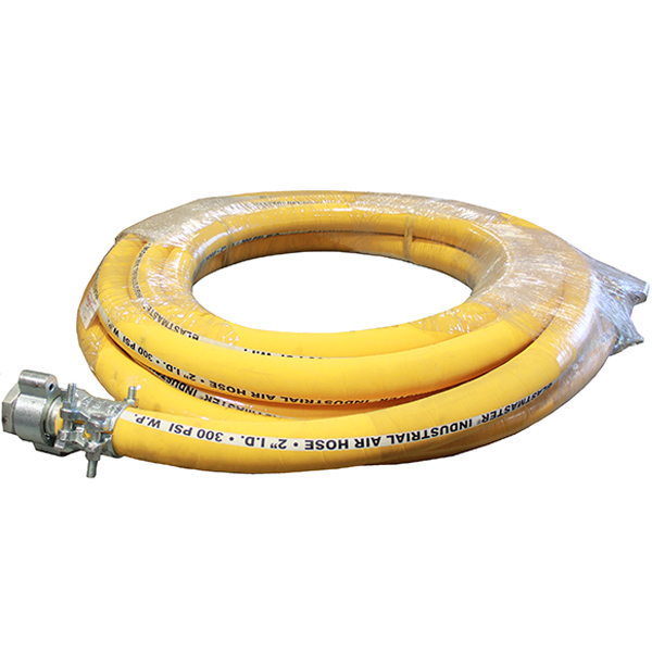 Air Hose 2" ID x 50' Yellow Hammerlock Coupled