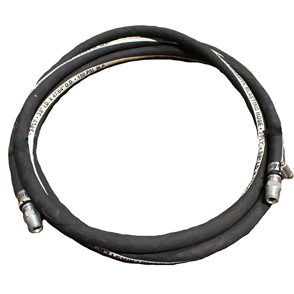 3/8" ID x 10' Blast Hose w/ Aluminum Couplings