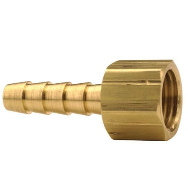 1/8" Female NPSM Swivel x 3/16" Hose Barb Brass