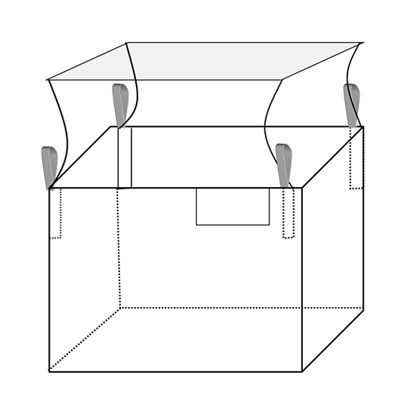 Bulk Bag 4000lb 35" x 35" x 52" Woven
