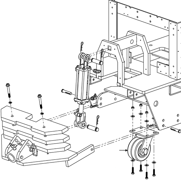 Innovatech Center Caster Replc