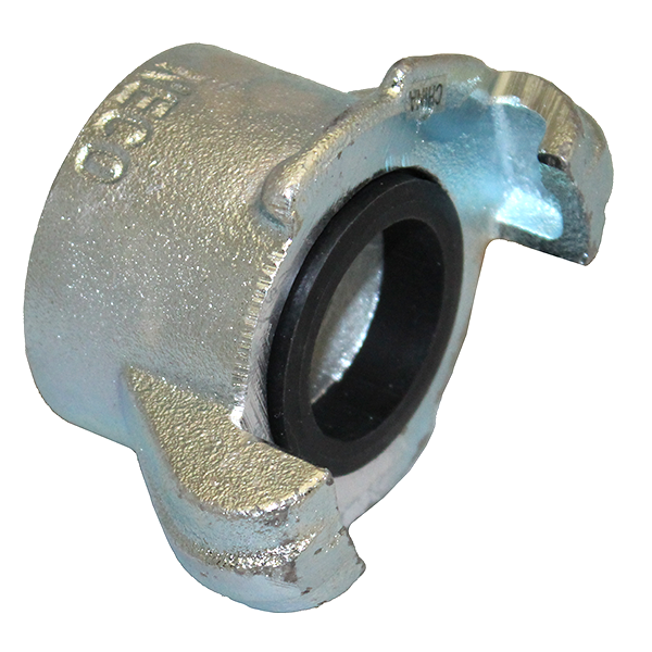 Tank Coupling 1-1/2" Iron NPT Straight Threads