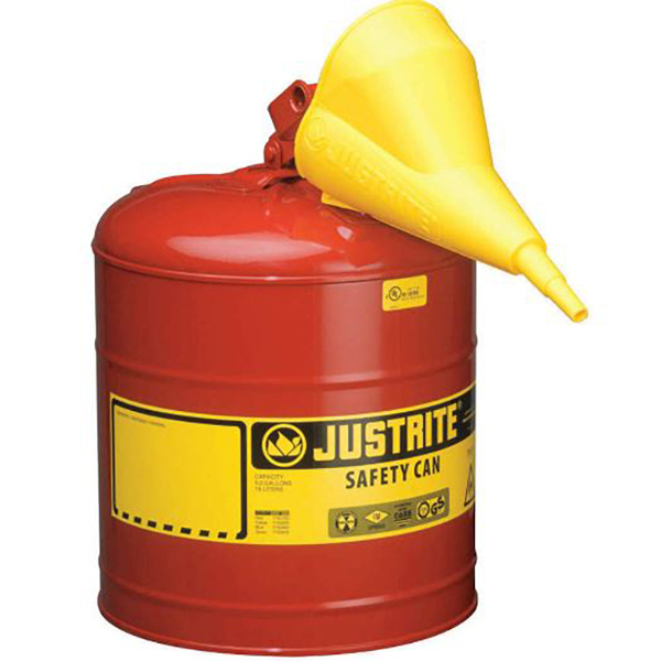 Safety Can Type 1 5 Gallon Red w/ Funnel