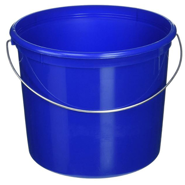 Bucket 5 Quart Plastic Blue