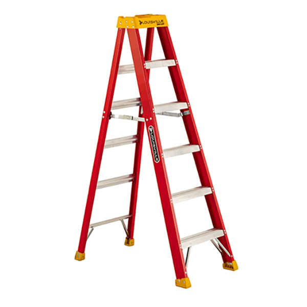 Step Ladder 6' Fiberglass 300 lb Rating