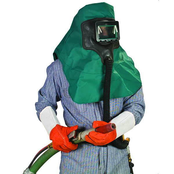 MSA Abrasi-Blast Respirator, 35-40 PSI, Shoulder Length Cape