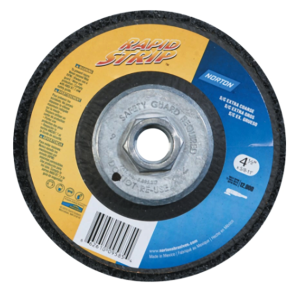 Sanding Disc 4-1/2" Rapid Strip 36/50 Grit 5/8"-11 Arbor Thread