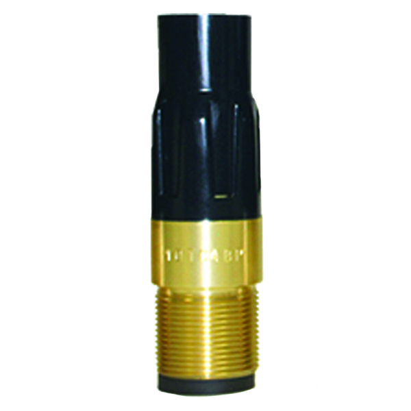 Nozzle Tungsten Carbide #4 Standard Entry, 1-1/4" Threads, Brass Poly