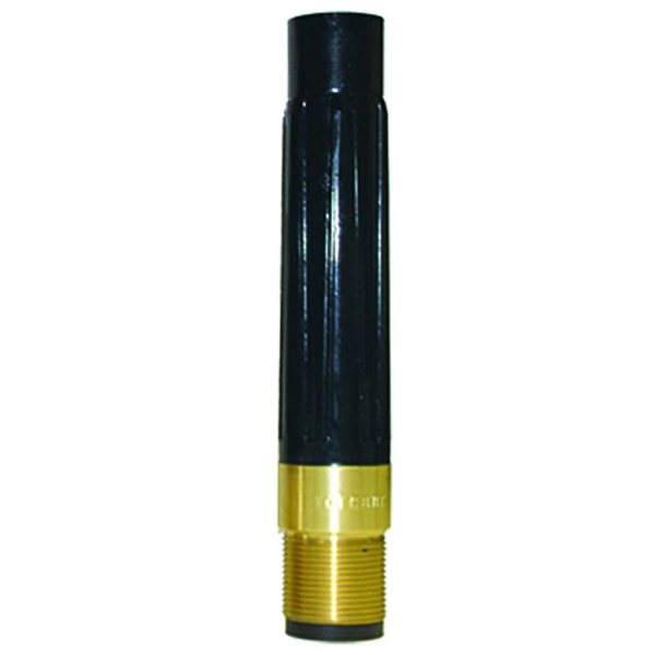 Nozzle Tungsten Carbide #8 Standard Entry, 1-1/4" Threads, Brass Poly