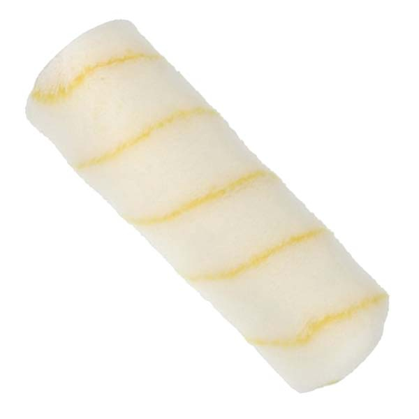 4" Mini Roller White/Yellow Stripe