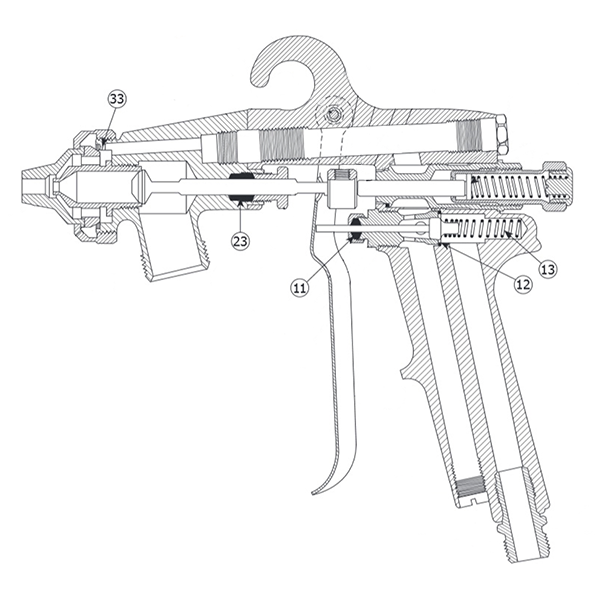 Binks 7E2 Air Spray Gun Repair Kit