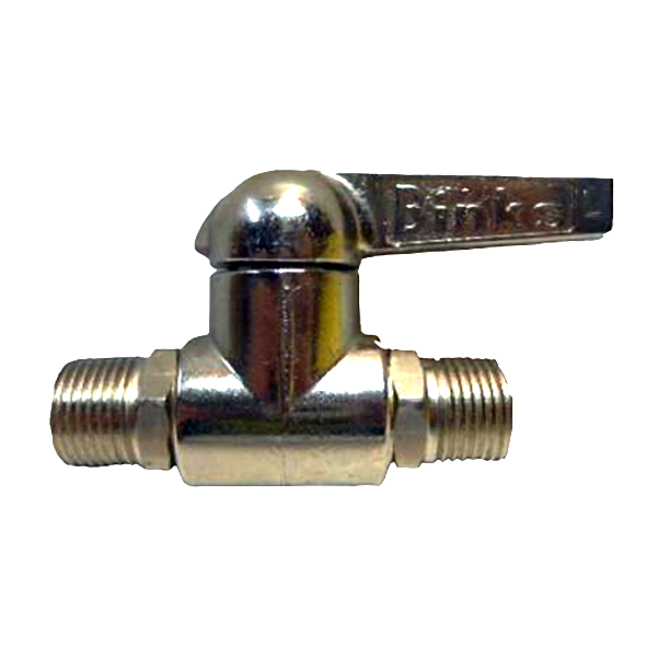 1/4" x 1/4" 2-Way Ball Valve 250 PSI Zinc Plated