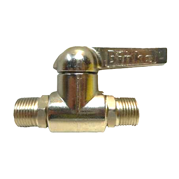 3/8" x 3/8" 2-Way Ball Valve 250 PSI Zinc Plated