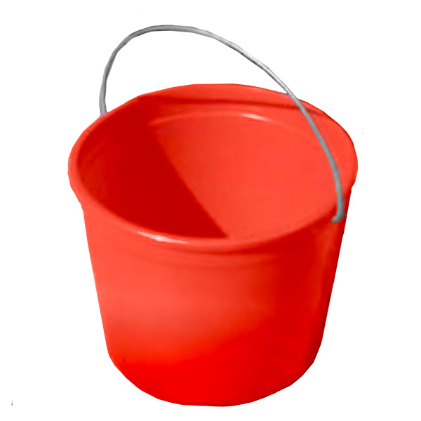 5 Quart Reinforced Paint Bucket, Red
