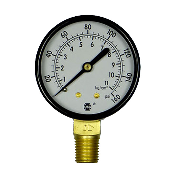 1/4" 160 PSI Pressure Gauge