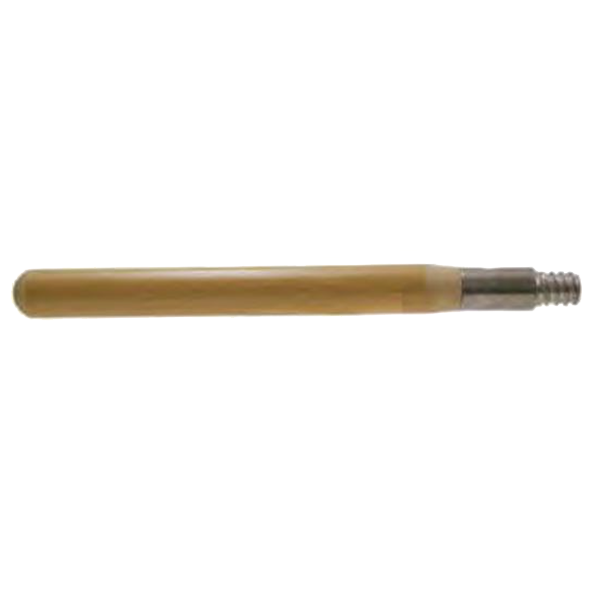 Wood Broom Handle 60" Threaded Metal Tip