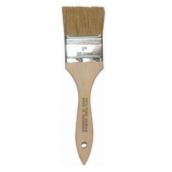 1/2" White China Chip Brush with Hole