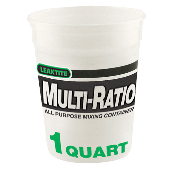 1 Quart Polyethylene Mixing Container